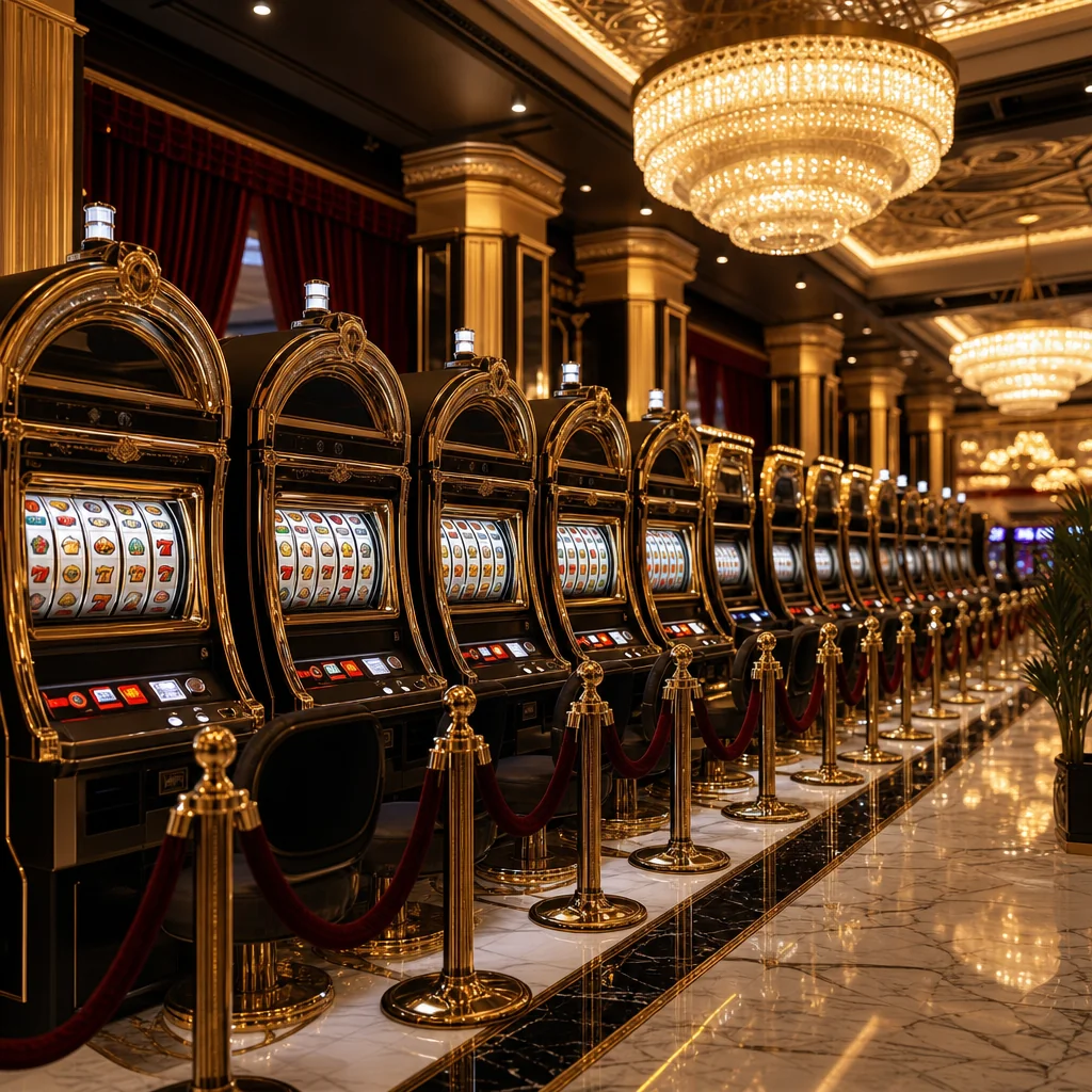 Premium roulette wheel and chip stack on grid